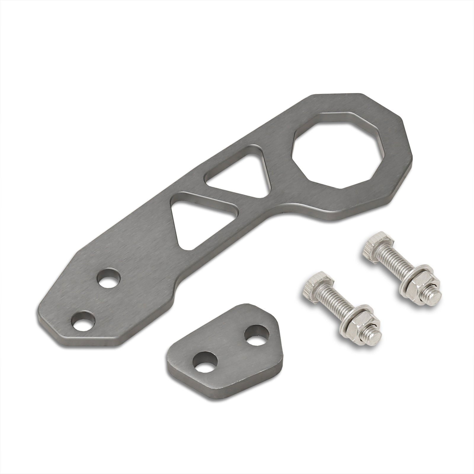 Universal 10mm Rear Tow Hook Kit Gunmetal (Pass-JDM Style) - Parts Agent