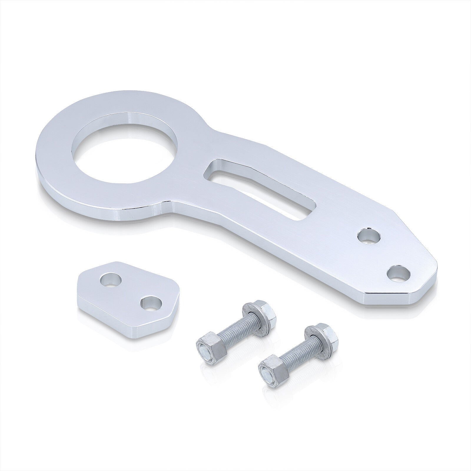 Universal 10mm Rear Tow Hook Kit Silver - Parts Agent