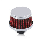 Universal 12mm Breather Filter (40mm Height 50mm Top 60mm Bottom) Red - Parts Agent