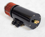 Universal 2 Port Catch Can Baffled Breather Filter 8AN Oil Reservoir Tank AN8 US - Parts Agent