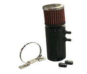 Universal 2 Port Catch Can Baffled Breather Filter Oil Reservoir Tank Barb USA - Parts Agent