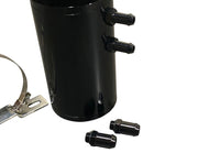 Universal 2 Port Catch Can Baffled Breather Filter Oil Reservoir Tank Barb USA - Parts Agent