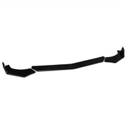 Universal 3-Piece Style Front Bumper Lip Gloss Black - Parts Agent