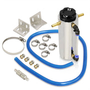 Universal 350ML Radiator Overflow Breather Tank (Chrome Body/Black Cap) - Parts Agent