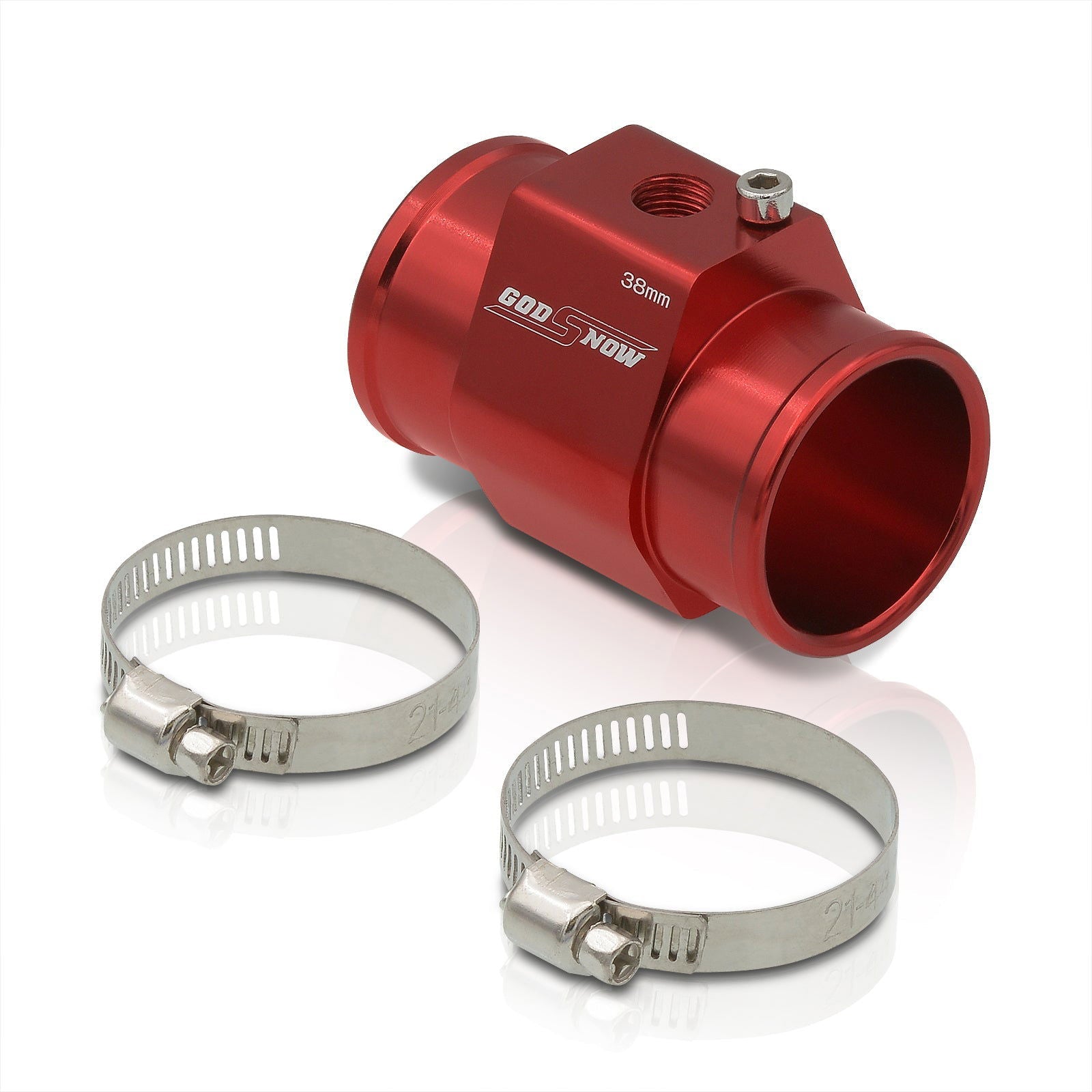 Universal 38mm Radiator Hose Temperature Sender Red - Parts Agent