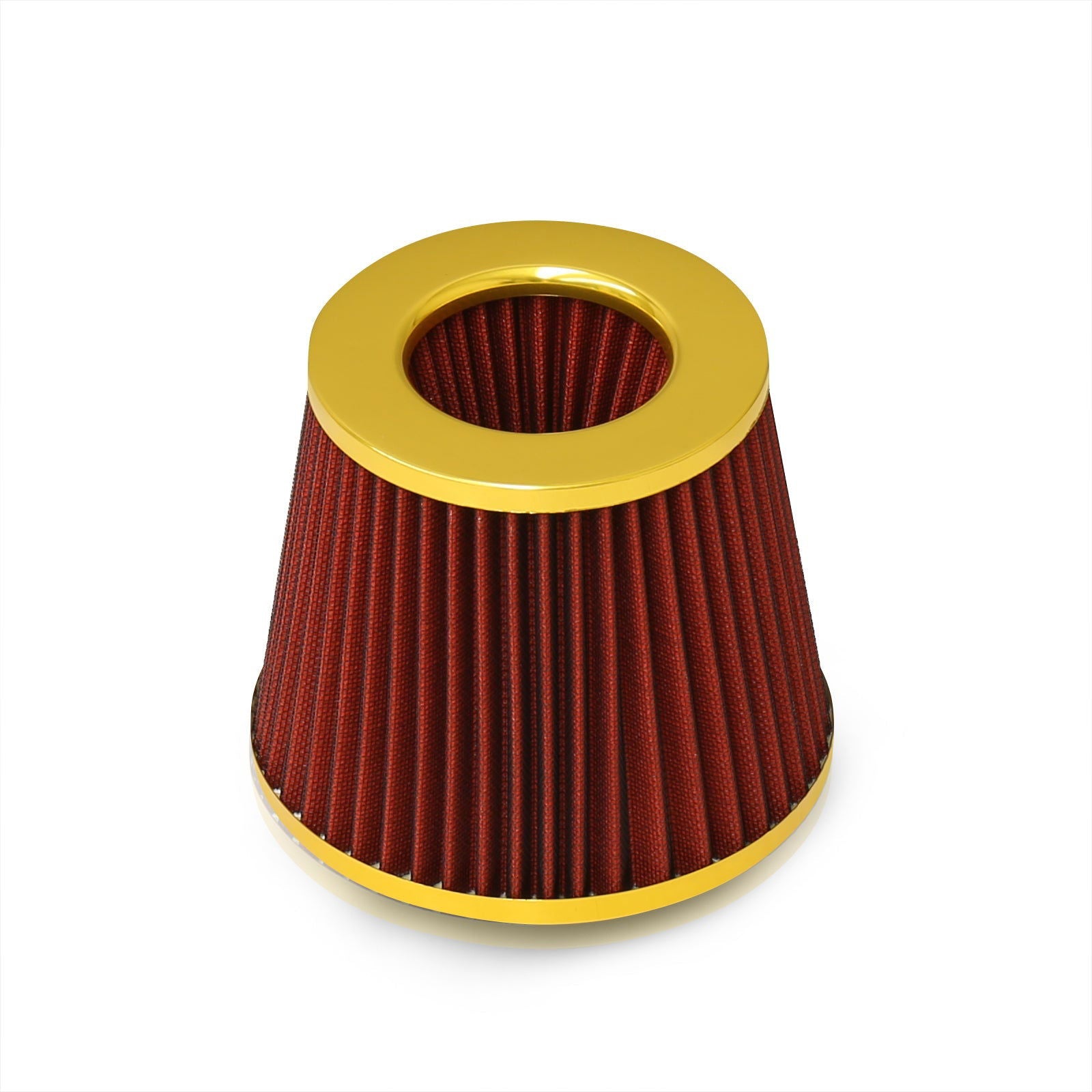 Universal 3" with 2.5" Adapter Air Filter Gold Top / Red Body / Gold Bottom - Parts Agent