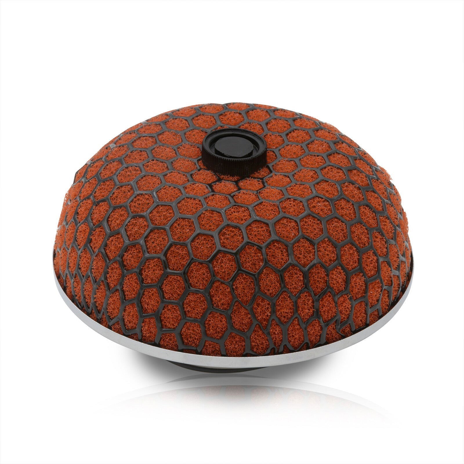 Universal 3inch Mushroom Filter Black Mesh Red Foam - Parts Agent