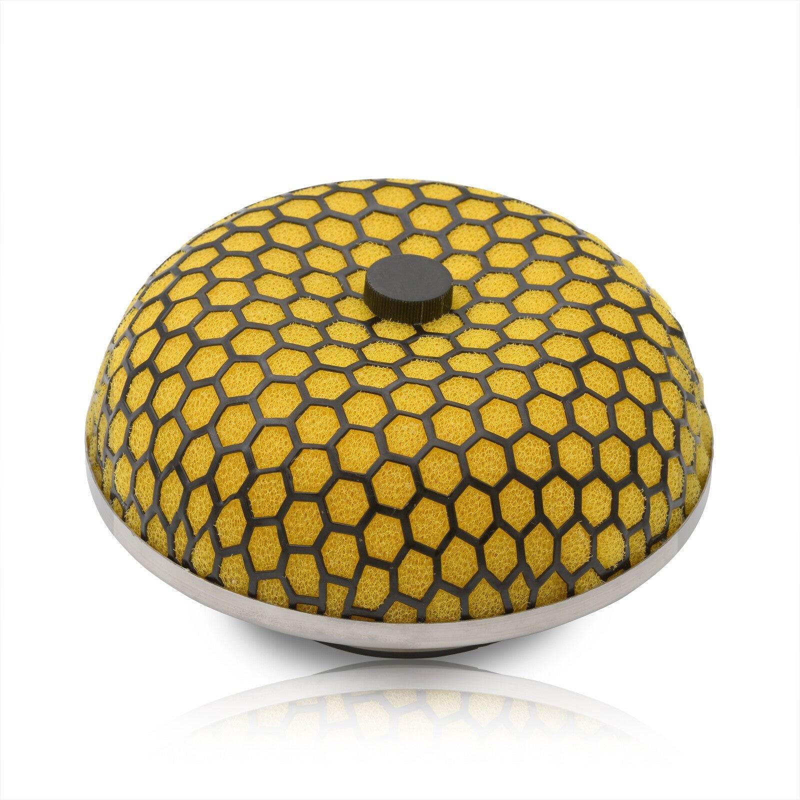 Universal 3inch Mushroom Filter Black Mesh Yellow Foam - Parts Agent