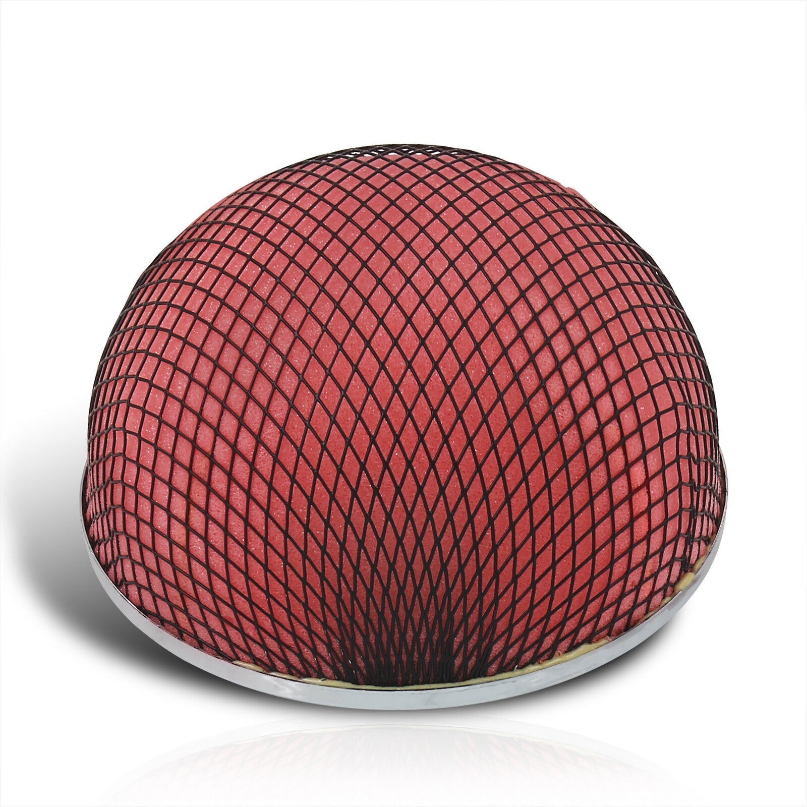 Universal 3inch Mushroom Style Filter Red Foam/Black Mesh - Parts Agent
