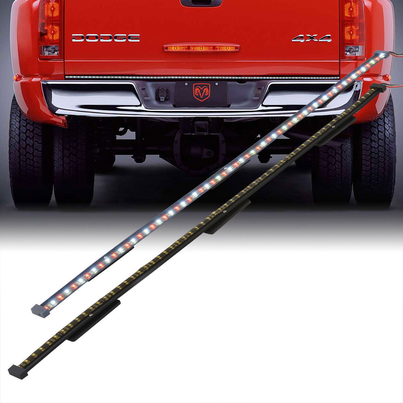 Universal 48" 60" Tailgate LED Stop Brake Reverse Signal Light Lamp Strip Bar - Parts Agent