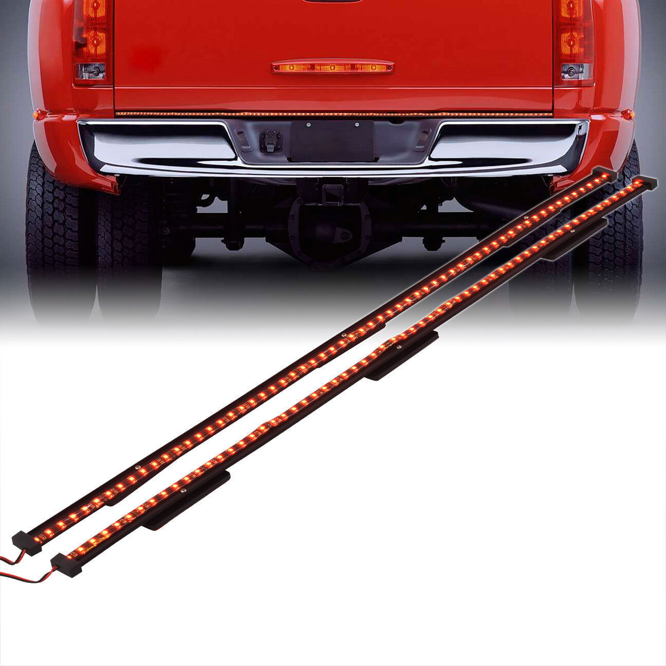 Universal 48" 60" Tailgate LED Stop Brake Signal Light Lamp Strip Bar - Parts Agent