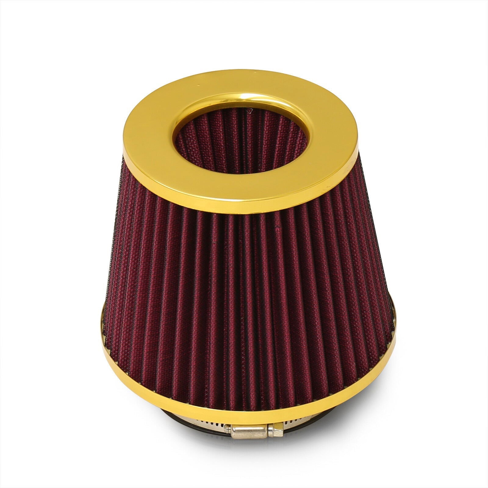 Universal 4" Air Filter Gold Top / Red Body / Gold Bottom - Parts Agent