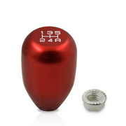 Universal 5 Speed M10x1.5 Type-R Style Shift Knob Red with White Lettering - Parts Agent