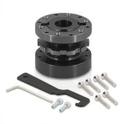 Universal 6 Bolt Steering Steering Wheel Extender Adapter Hub Black - Parts Agent
