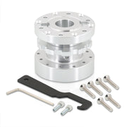 Universal 6 Bolt Steering Steering Wheel Extender Adapter Hub Chrome - Parts Agent