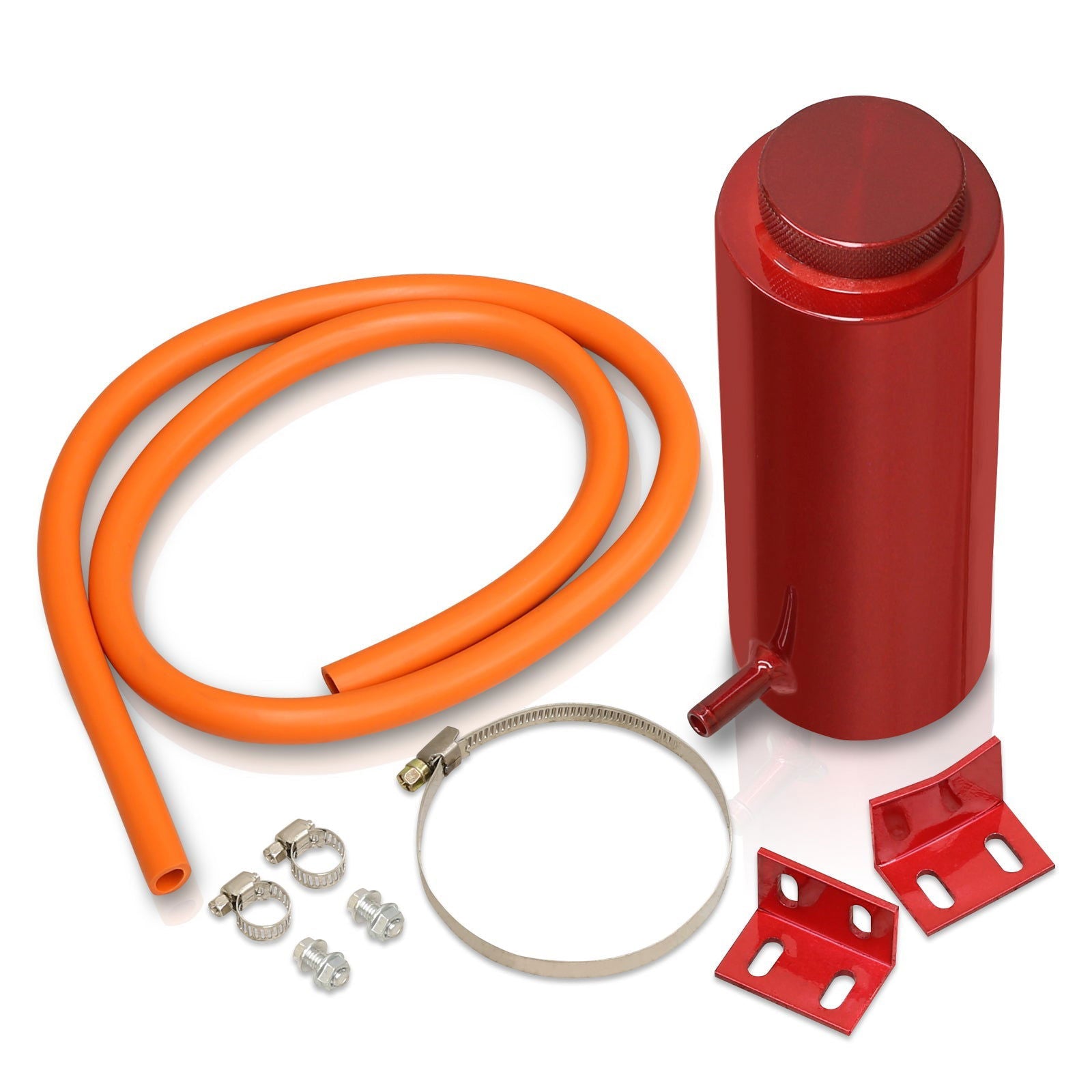Universal 8" Cylinder 800ML Radiator Tank Red - Parts Agent