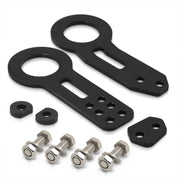 Universal 8mm Front and Rear Tow Hook Kit Black - Parts Agent