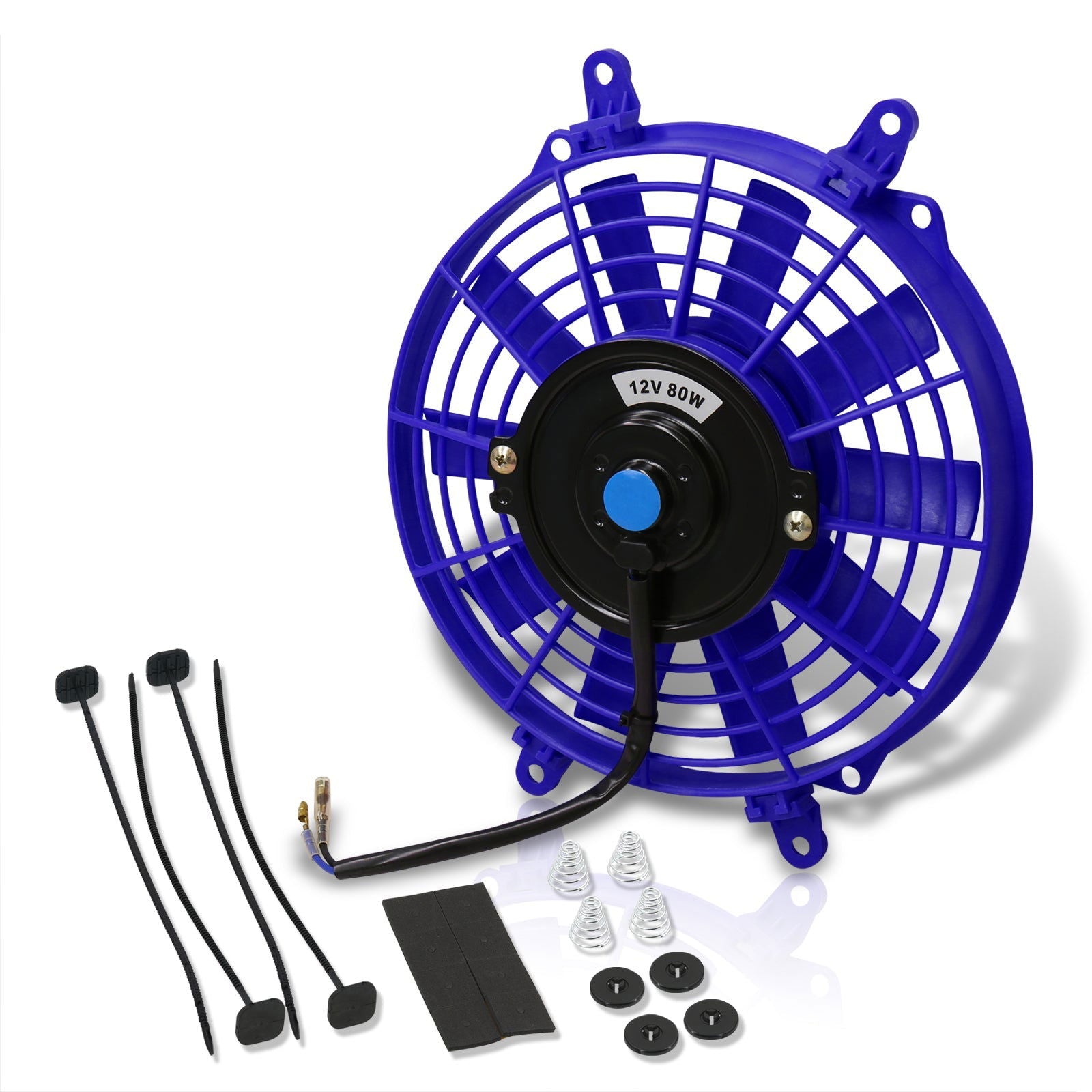 Universal 9" Radiator Fan Blue - Parts Agent