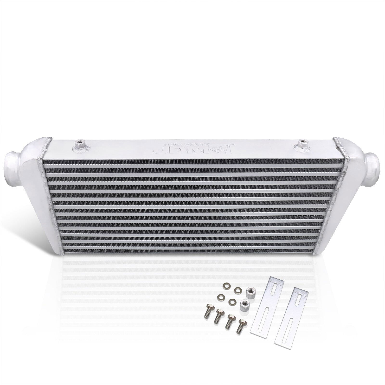 Universal Aluminum Intercooler (Tube & Fin | Overall: 27.5" x 10.25" x 2.75" | Core: 21.0" x 8.75" x 2.5" | Inlet/Outlet: 2.5") - Parts Agent
