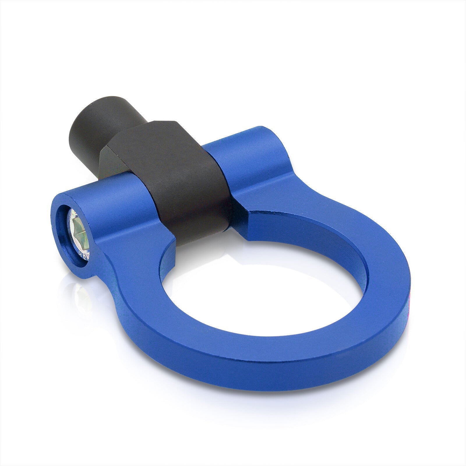 Universal Aluminum Tow Hook Ring Adapter Blue (M12x1.75 Thread) - Parts Agent