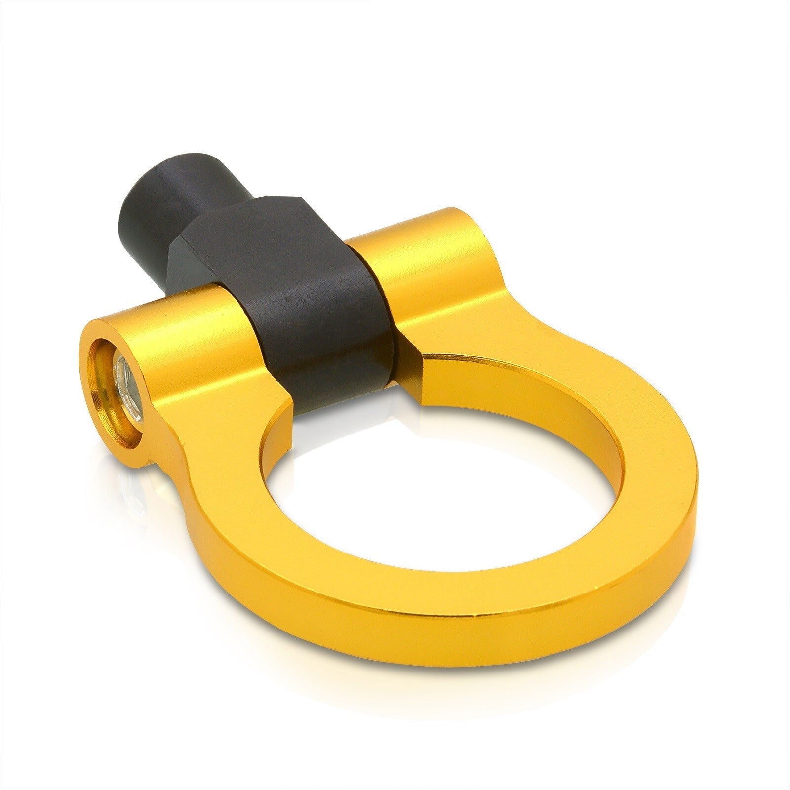 Universal Aluminum Tow Hook Ring Adapter Gold (M12x1.75 Thread) - Parts Agent