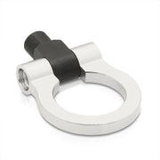 Universal Aluminum Tow Hook Ring Adapter Silver (M12x1.75 Thread) - Parts Agent