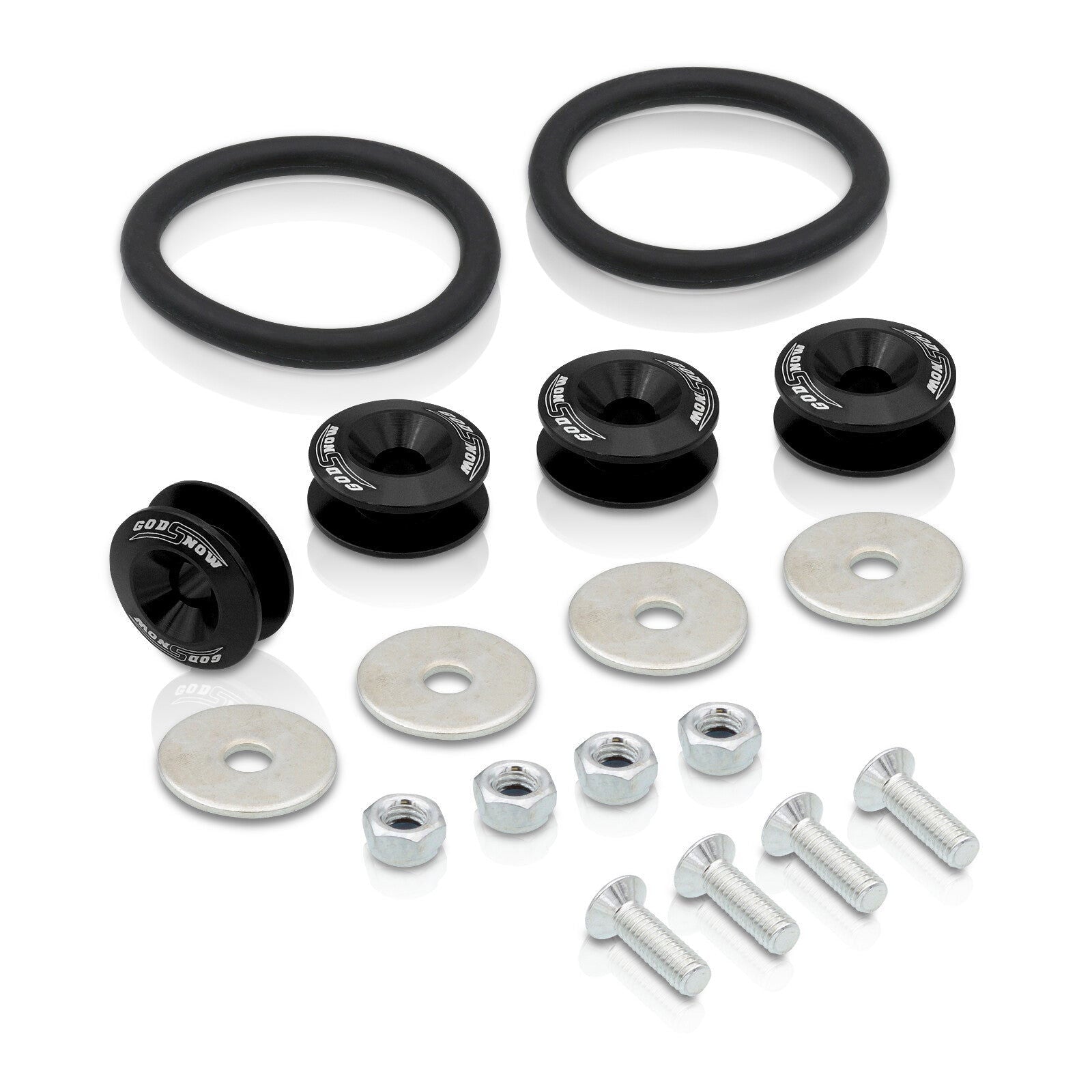 Universal Bumper Quick Release Fasteners Black - Parts Agent
