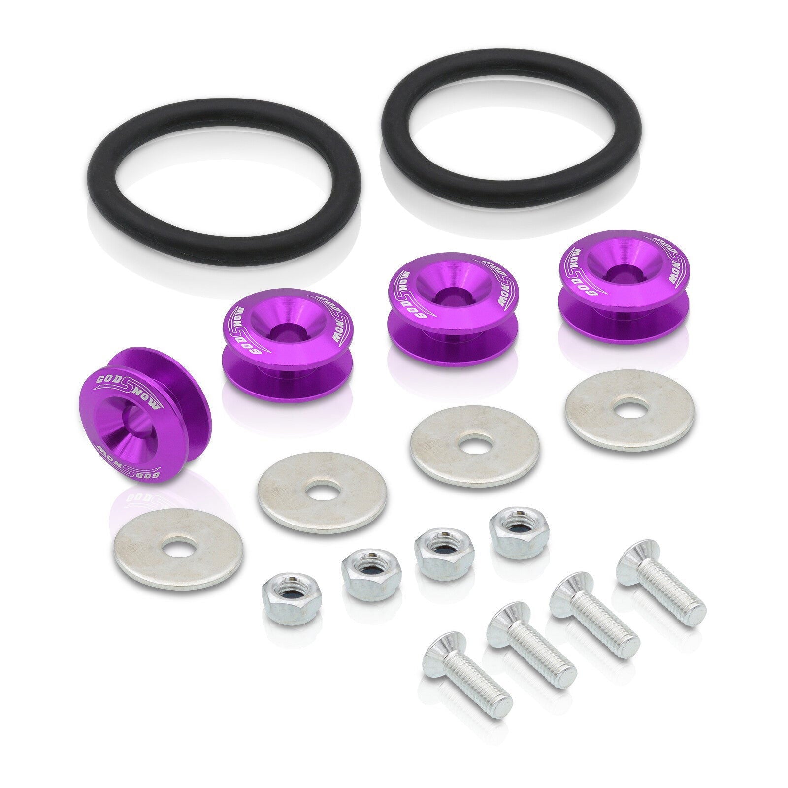 Universal Bumper Quick Release Fasteners Purple - Parts Agent