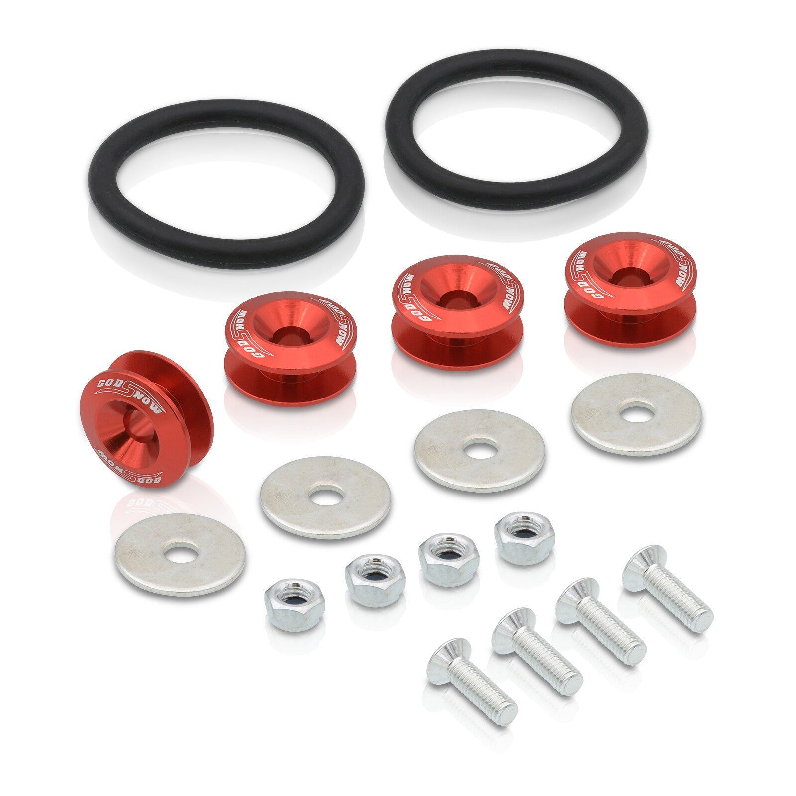 Universal Bumper Quick Release Fasteners Red - Parts Agent