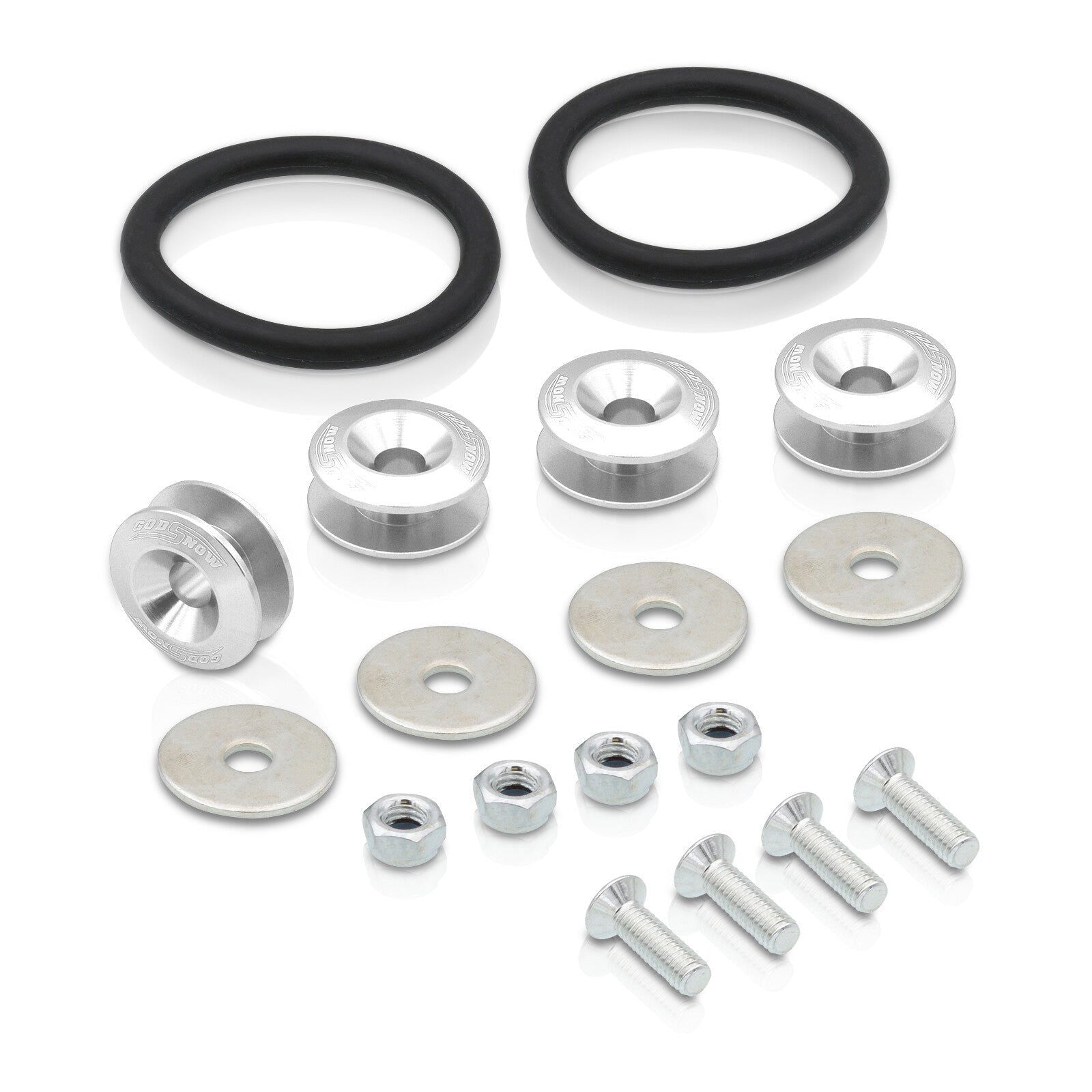 Universal Bumper Quick Release Fasteners Silver - Parts Agent