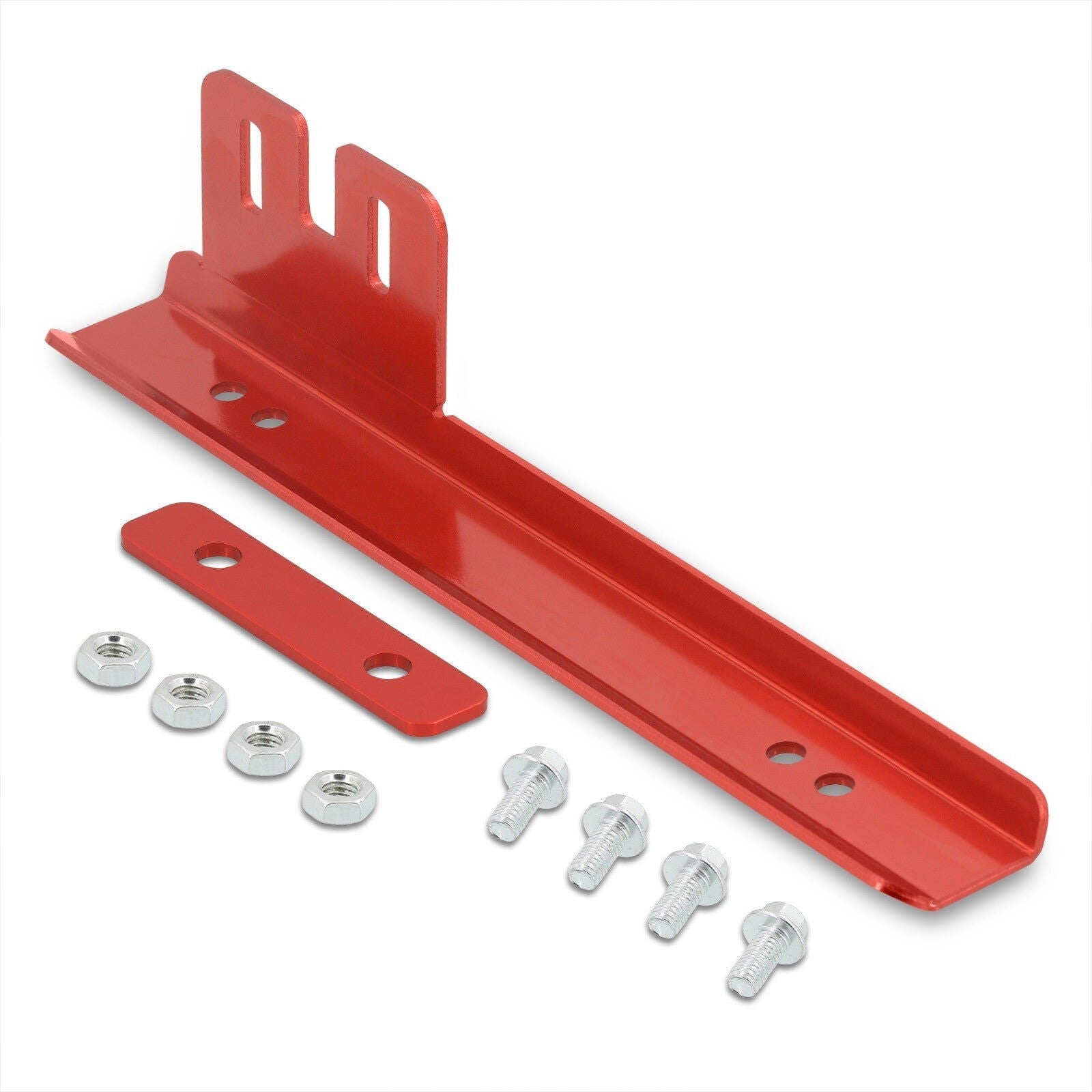 Universal Front Bumper Licence Plate Relocator Bracket Red - Parts Agent