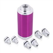 Universal High Flow Inline Fuel Filter Kit Purple - Parts Agent