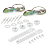 Universal Hood Lock Pins Neo Chrome (Sparco Style) - Parts Agent