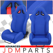 Universal K603 Reclinable Seats + Sliders Blue Cloth - Parts Agent