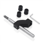 Universal M10x1.5 Adjustable Shift Knob Lever Extension Black - Parts Agent