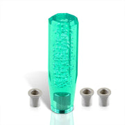 Universal M8 M10 M12 150MM Crystal Octogon Bubble Shift Knob Teal - Parts Agent