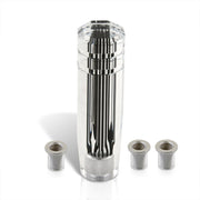 Universal M8 M10 M12 150MM Crystal Shift Knob Clear with Neon Black Stripes - Parts Agent