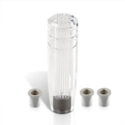 Universal M8 M10 M12 150MM Crystal Shift Knob Clear with Neon White Stripes - Parts Agent