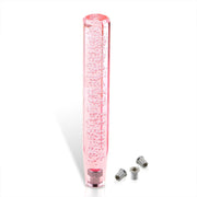 Universal M8 M10 M12 300MM Crystal Octogon Bubble Shift Knob Pink - Parts Agent