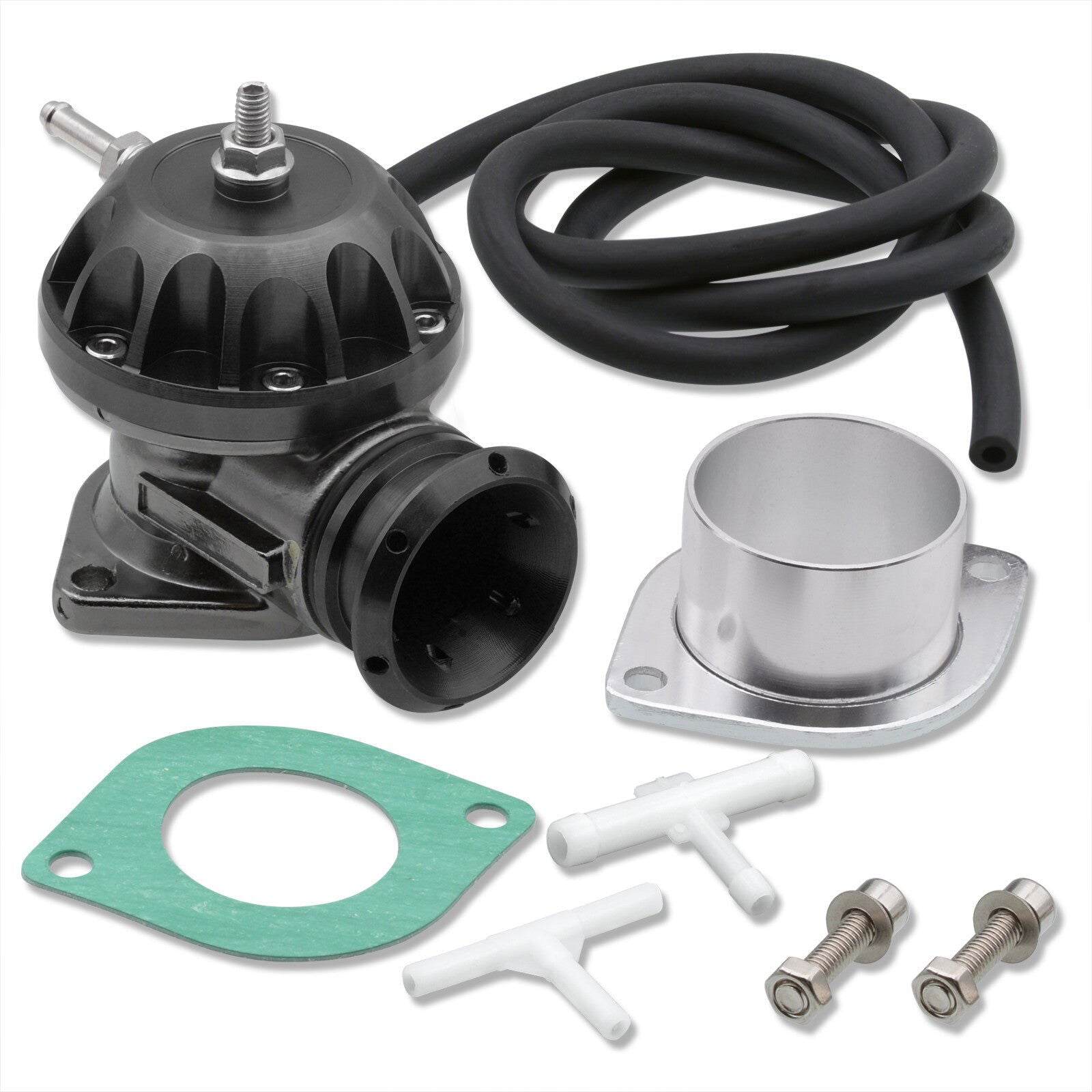 Universal Type RZ Style Blow Off Valve Black Top and Black Lip - Parts Agent