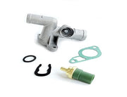 VW MK4 Golf Jetta GLI GTI TT 1.8T Cast Aluminum Coolant Flange W/ Temp Sensor US - Parts Agent