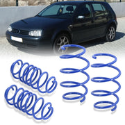 Volkswagen Golf 1999-2005 / Jetta 4CYL 1999-2005 Lowering Springs Blue (Golf Front ~1.8