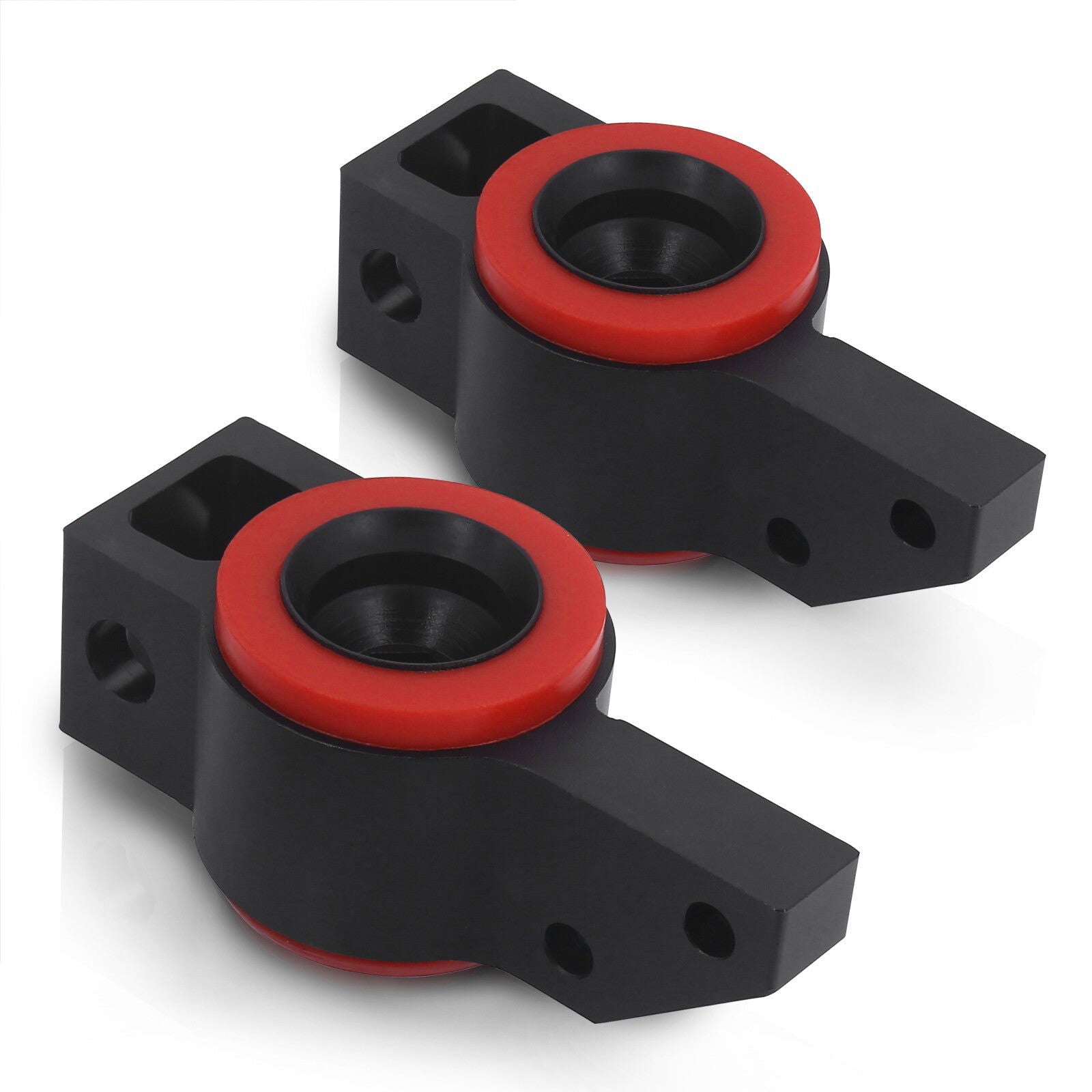Volkswagen Jetta MK5 2006-2010 / Golf MK6 2010-2014 / Rabbit 2006-2009 Front Lower Control Arm Black with Red Polyurethane Bushings - Parts Agent