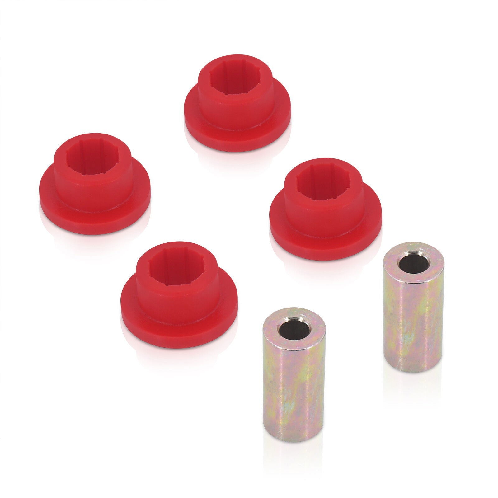 Volkswagen Jetta MK5 MK6 2006-2014 / Golf 2006-2014 / Audi A3 2005-2012 / TT 2008-2014 Front Inner Control Arm Bushings Red - Parts Agent
