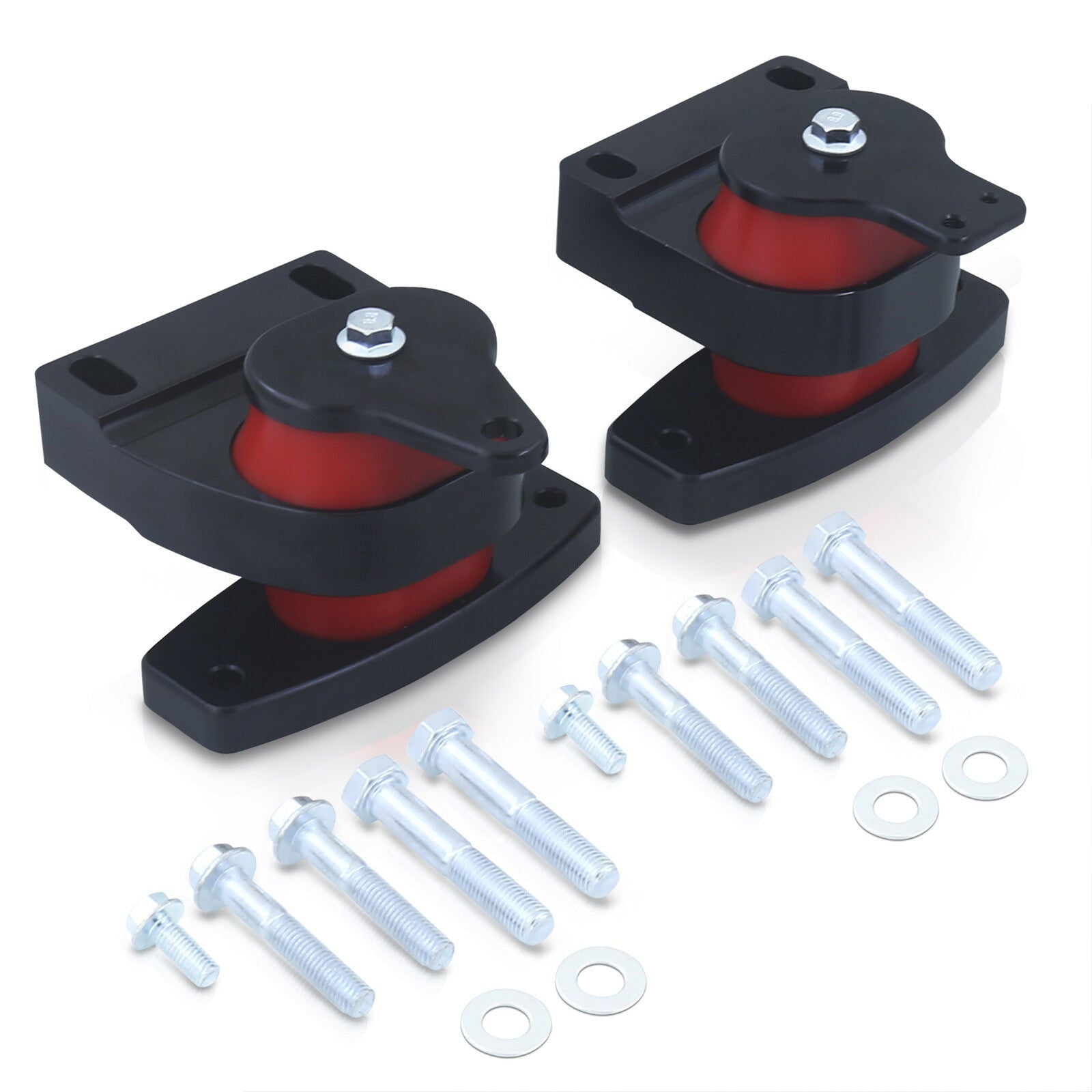 Volkswagen MK4 Jetta 1999-2004 / Golf GTI 1999-2005 / Audi TT 2004-2006 2.8L VR6 Engine & Manual Transmission Motor Mount Black with Red Polyurethane Bushing - Parts Agent