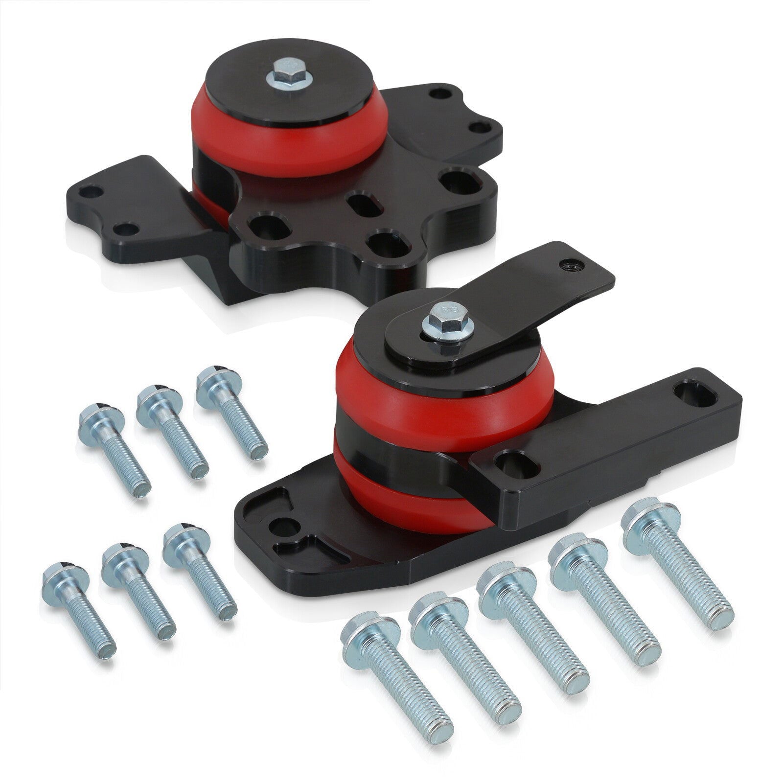 Volkswagen MK5 MK6 Jetta 2006-2014 / Golf 2006-2014 / Audi A3 2005-2013 / TT 2008-2014 Engine & Transmission Motor Mount Black with Red Polyurethane Bushing - Parts Agent