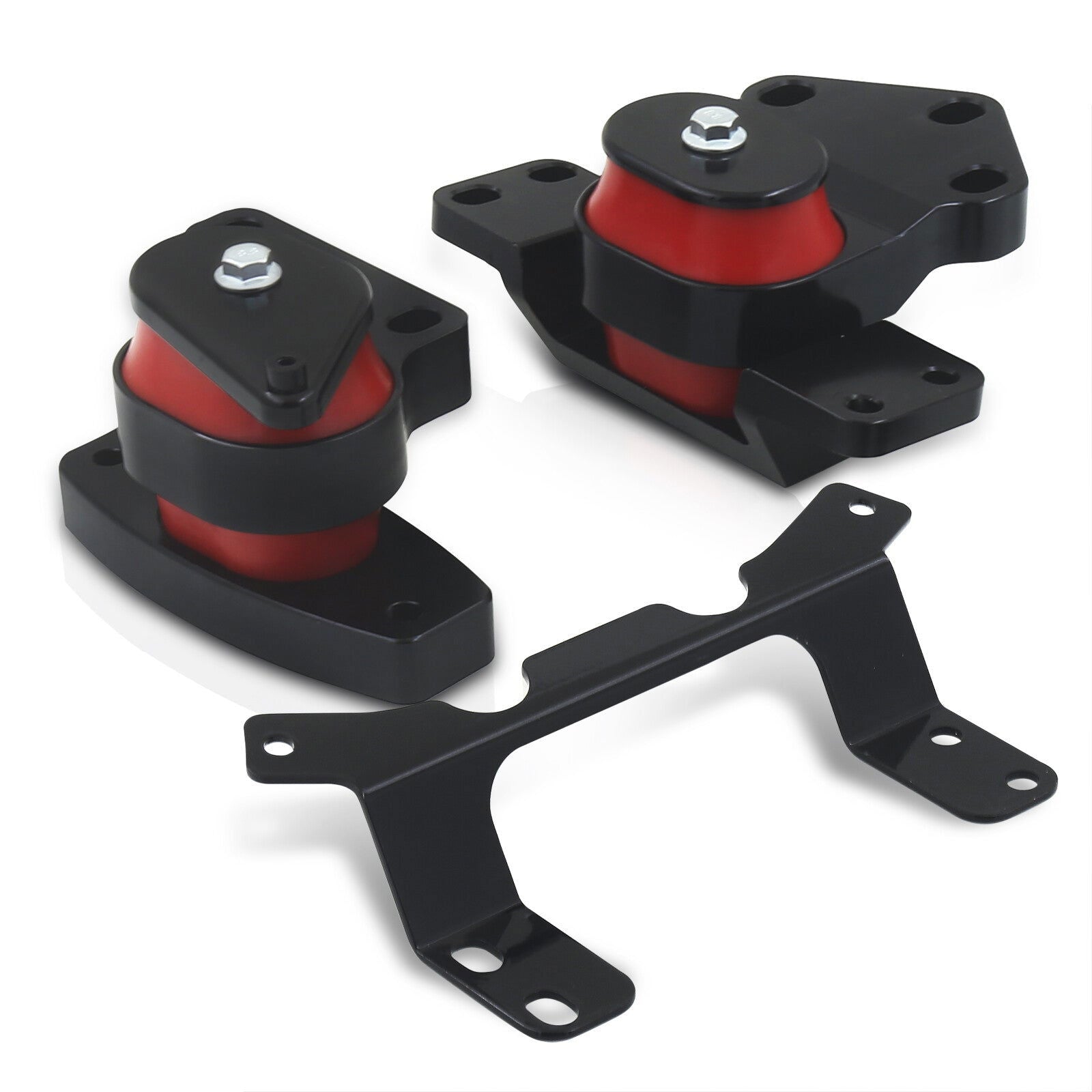 Volkswagen MK7 Golf 2015-2019 / Audi A3 2015-2019 / TT 2016-2019 Engine & Transmission Motor Mount Black with Red Polyurethane Bushing - Parts Agent
