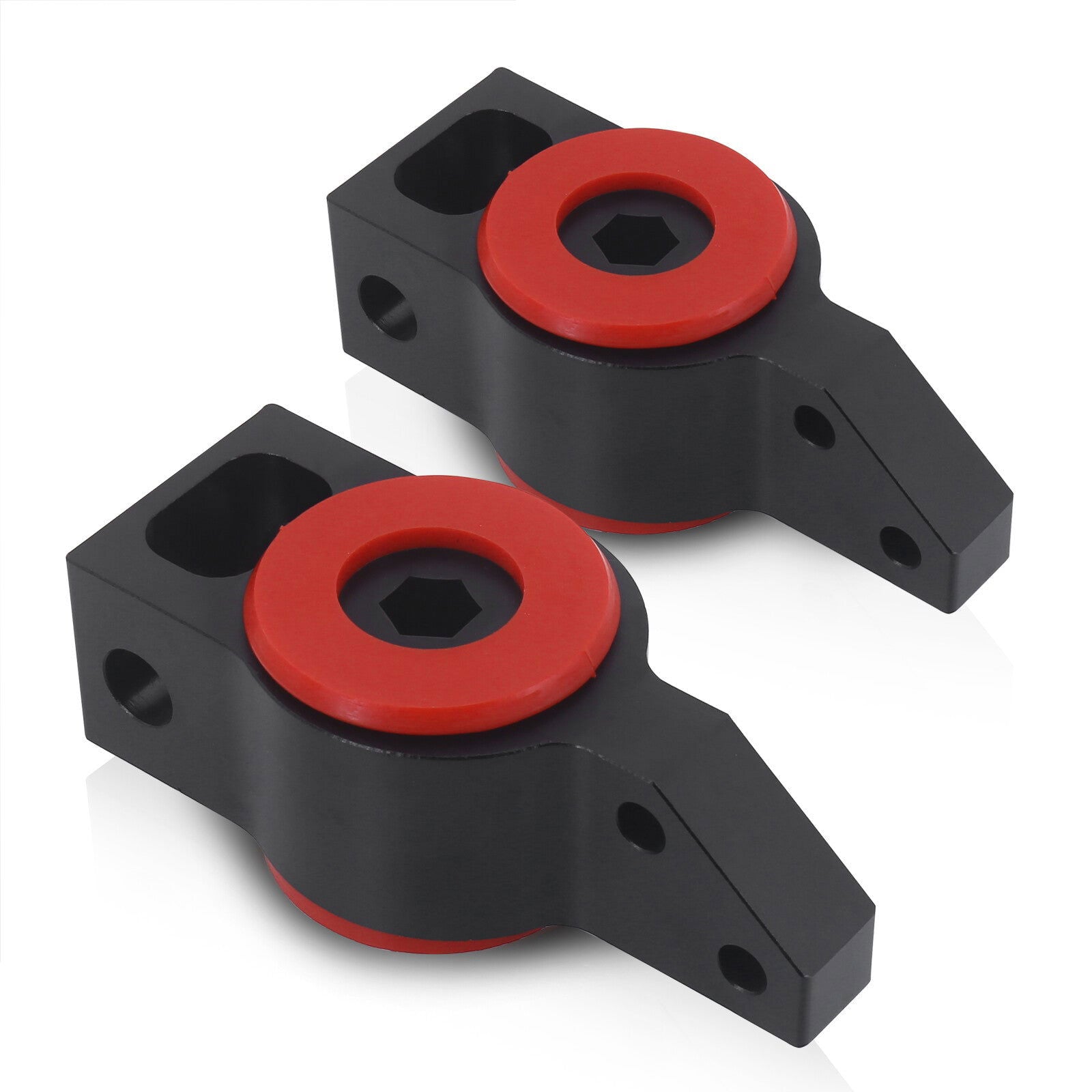 Volkswagen Passat B6 B7 2006-2010 / CC 2009-2017 / Tiguan 2009-2017 Front Lower Control Arm Black with Red Polyurethane Bushings - Parts Agent