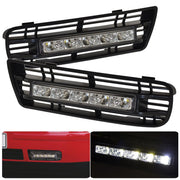 Volkswagen VW Golf GTI TDI DRL LED Fog Lamps Lower Bumper Grille Lights Replacement - Parts Agent