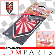 Wakaba Leaf White Peach Hangable Air Freshener (White) - Parts Agent